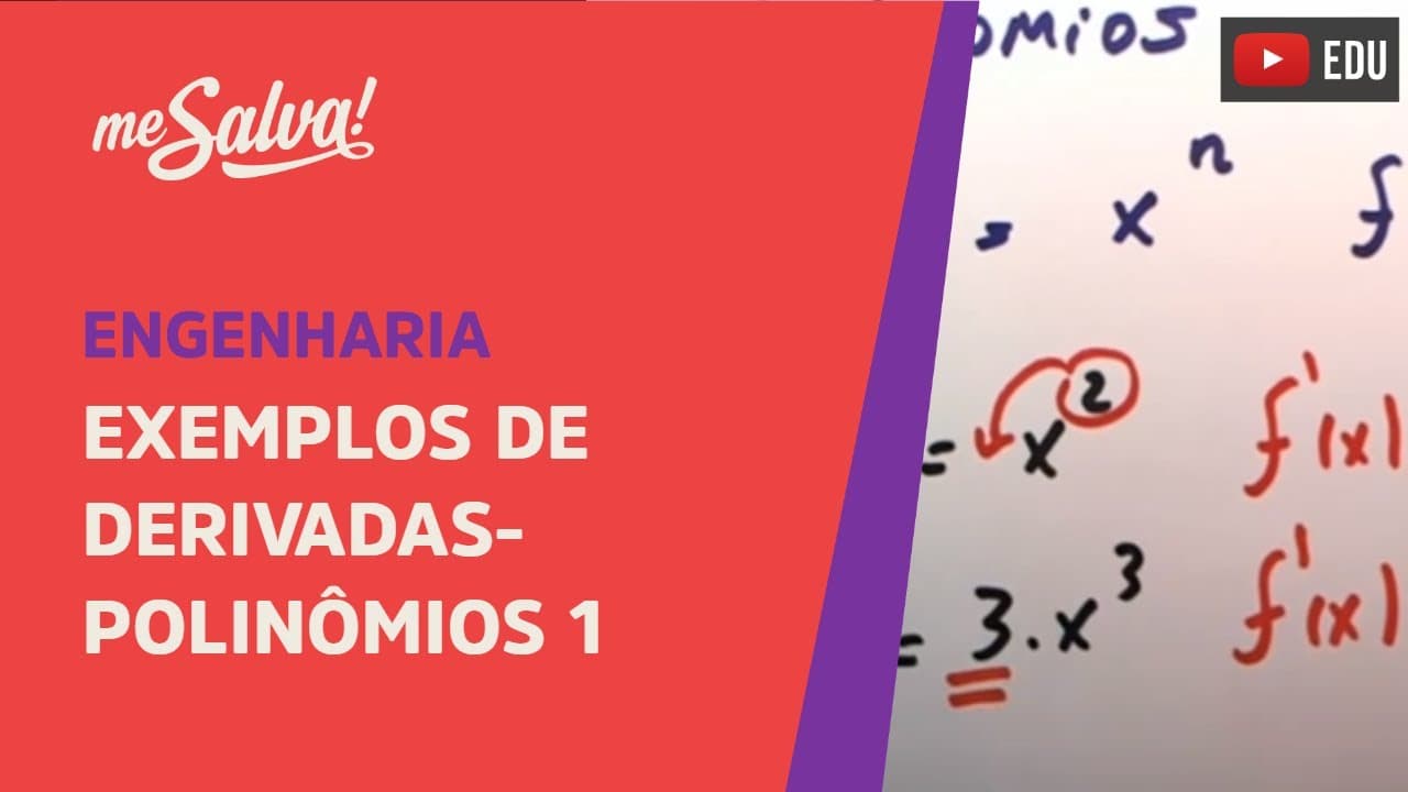 Thumbnail: Me Salva! Cálculo Diferencial - Exemplos de derivadas - Polinômios 1