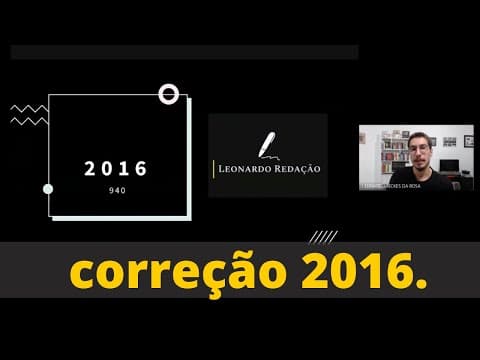 Thumbnail da aula: Minha Redação ENEM 2016 | 940 | Caminhos para combater a intolerância religiosa no Brasil