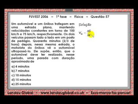 Thumbnail da aula: FUVEST USP 2006 FIS P1 Q57