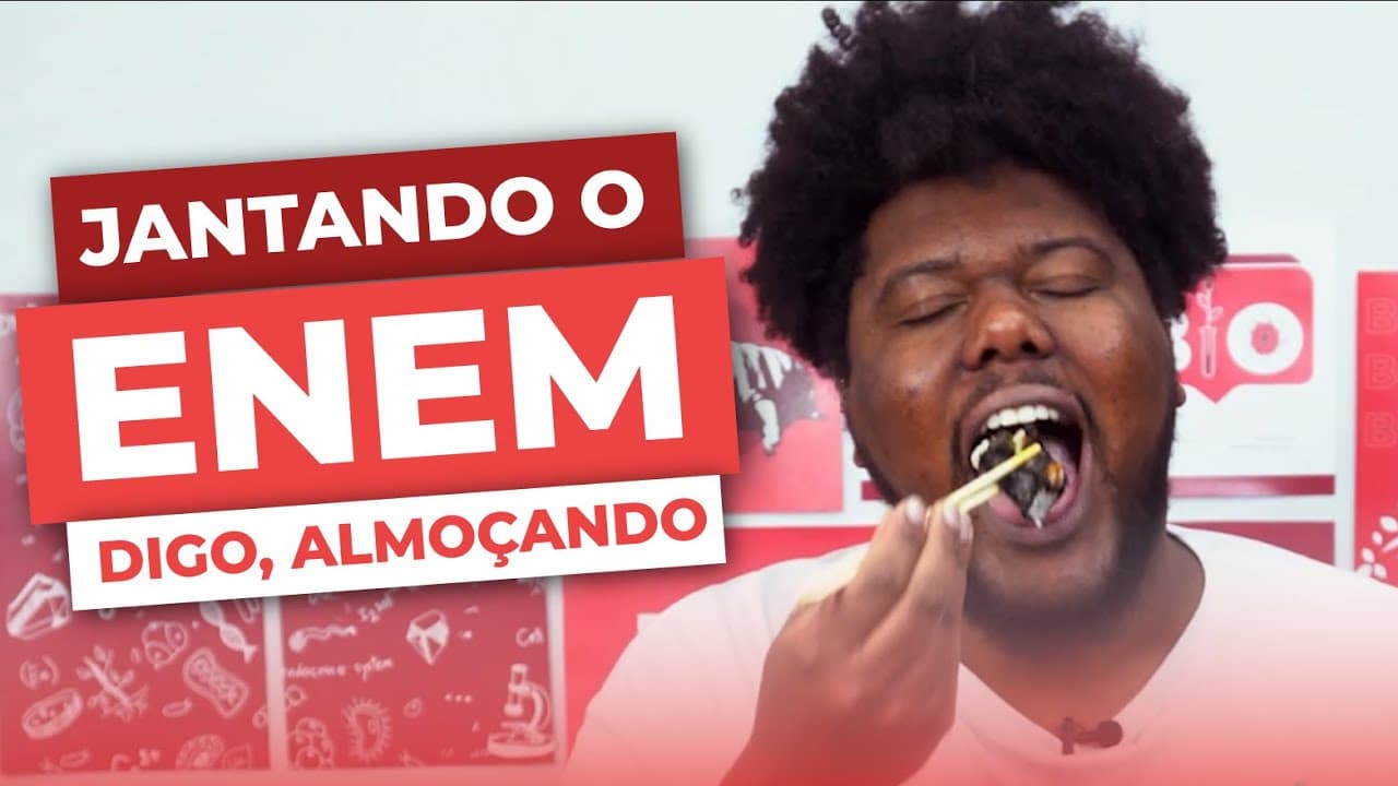 Thumbnail: Qual a relação entre sushi e o ENEM? | Tem Biologia No Meu Dia | É MEME OU AULA? | Me Salva! ENEM