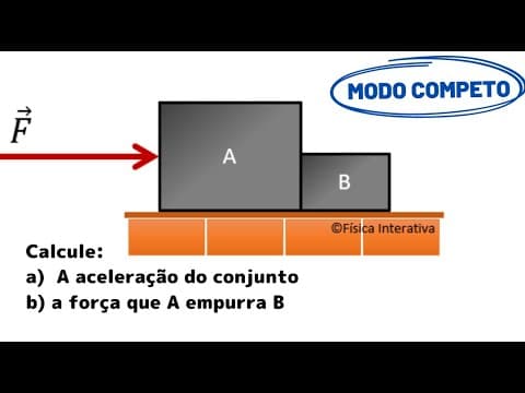 Thumbnail da aula: SEGUNDA LEI DE NEWTON - QUESTÃO 1 - MODO COMPLETO