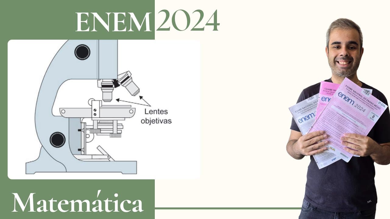 Thumbnail: ENEM 2024 - O tamanho mínimo que a visão humana é capaz de visualizar sem o uso de equipamento