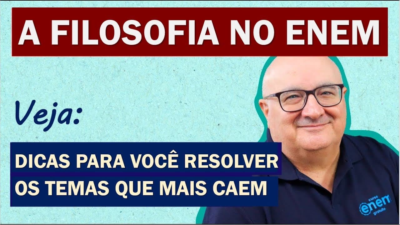 Thumbnail: A FILOSOFIA QUE MAIS CAI NO ENEM - O QUE A FILOSOFIA ESTUDA? | Resumo de Filosofia Enem