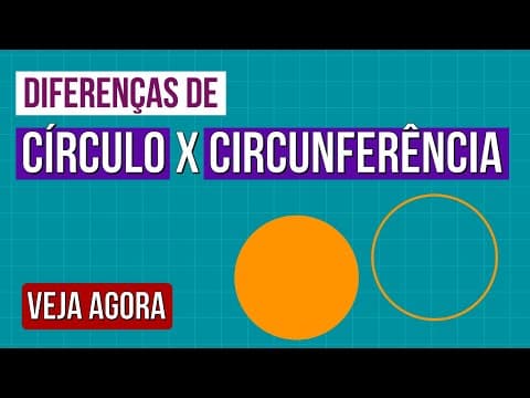 Thumbnail da aula: CÍRCULO X CIRCUNFERÊNCIA: veja o que são, as diferenças e como calcular | RESUMO DE MATEMÁTICA ENEM