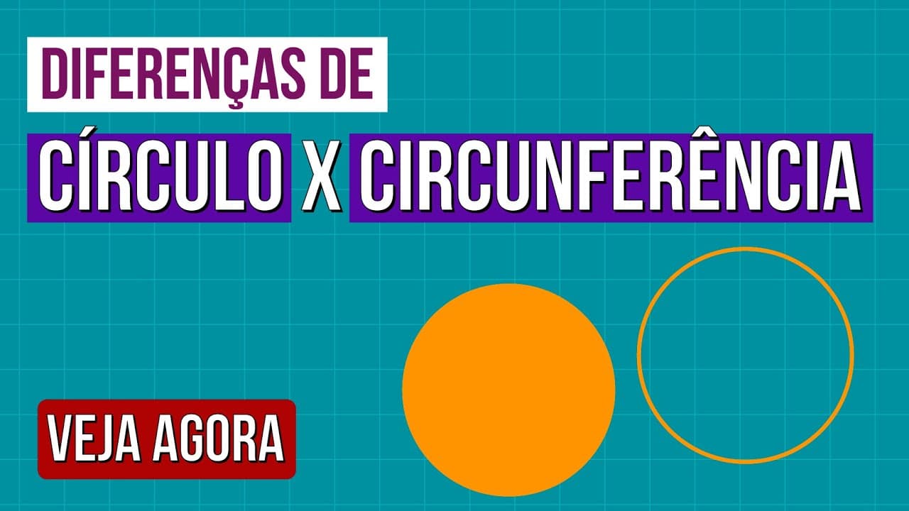Thumbnail: CÍRCULO X CIRCUNFERÊNCIA: veja o que são, as diferenças e como calcular | RESUMO DE MATEMÁTICA ENEM