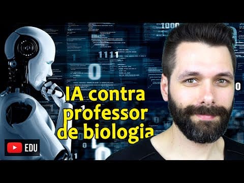 Thumbnail da aula: INTELIGÊNCIA ARTIFICIAL testa os conhecimentos de citologia do professor de biologia Samuel Cunha.