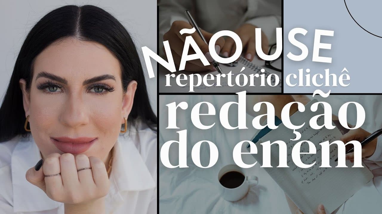 Thumbnail: NÃO USE REPERTÓRIO CLICHÊ NA REDAÇÃO DO ENEM