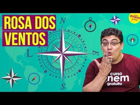 Thumbnail da aula: ROSA DOS VENTOS | Resumo de Geografia para o Enem