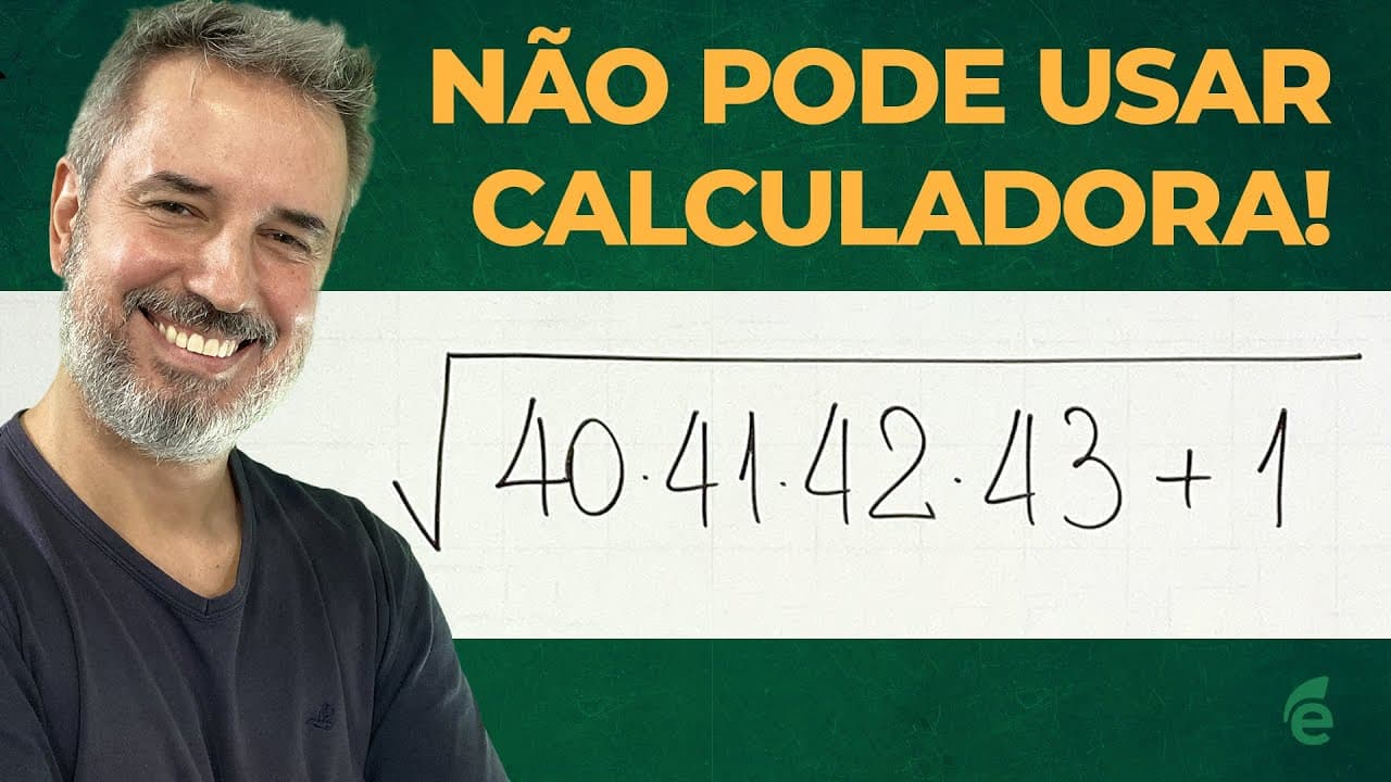 Thumbnail: Raiz quadrada de 40×41×42×43+1 sem calculadora: você consegue? [Horizontal]