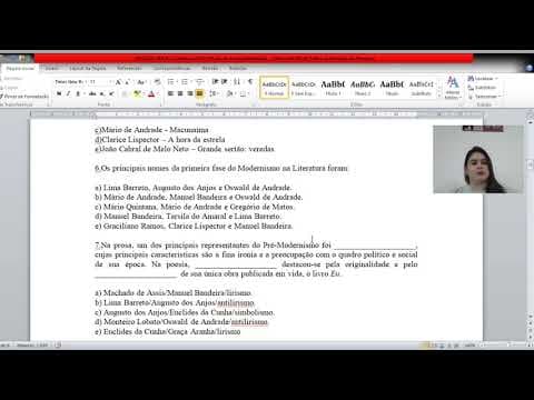 Thumbnail da aula: Questões de Literatura comentadas