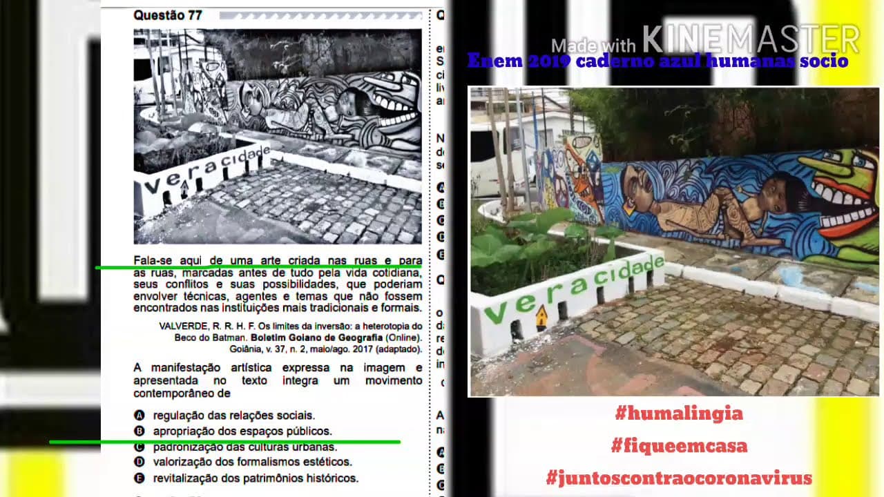 Thumbnail: Questão 77 Enem 2019 caderno azul humanas socio