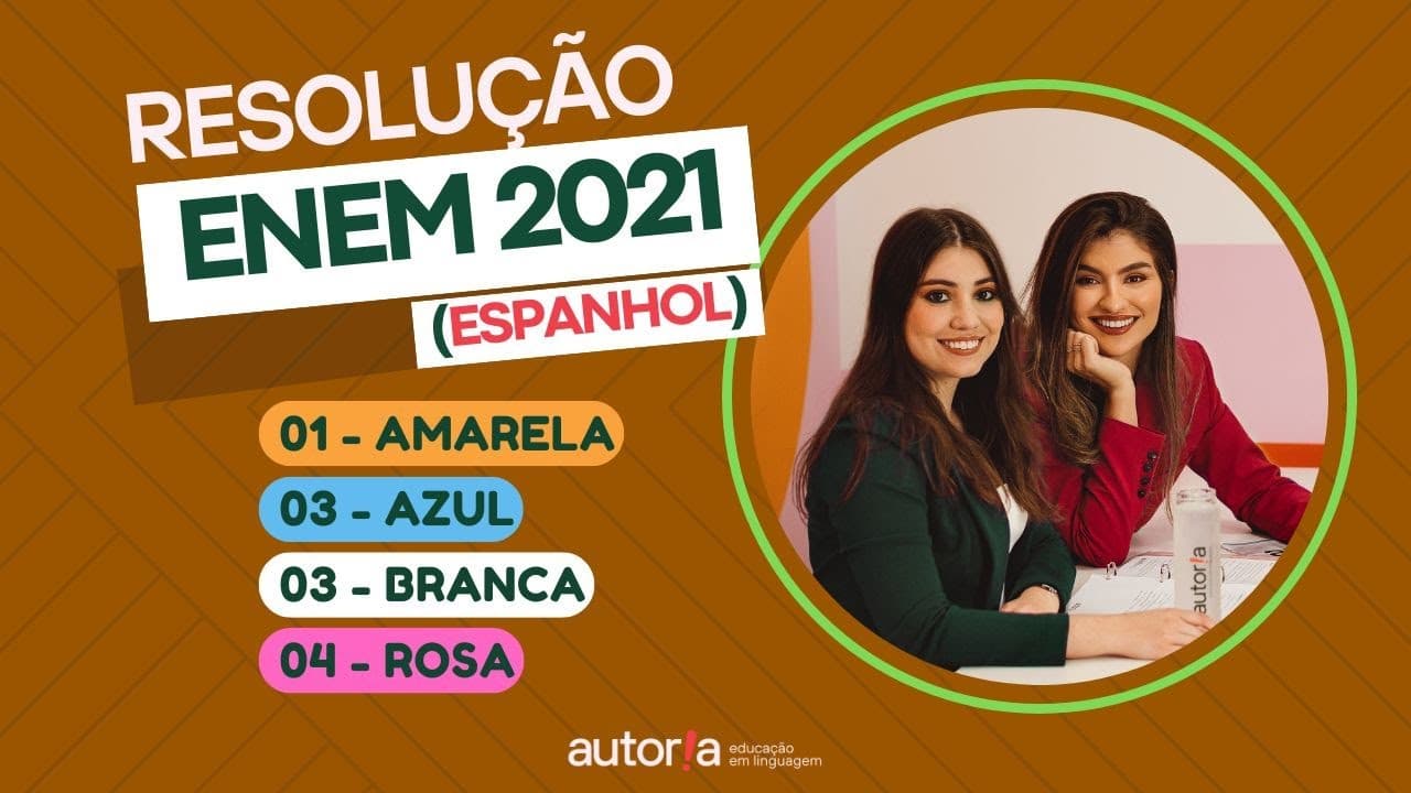 Thumbnail: Enem 2021 - Autoria Linguagem - Questão 01 | Linguagens, prova amarela