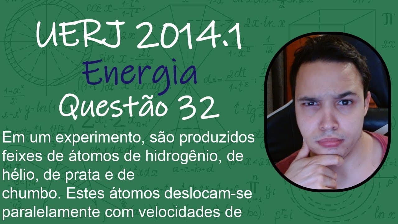 Thumbnail: UERJ 2014 - Em um experimento, são produzidos feixes de átomos de hidrogênio, de hélio, de prata