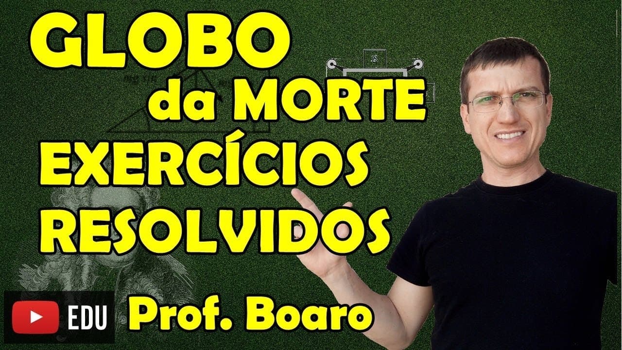 Thumbnail: GLOBO DA MORTE - APLICAÇÕES DAS LEIS DE NEWTON - EXERCÍCIOS - AULA 15 - Prof  Boaro ILIMIT EDUCATION