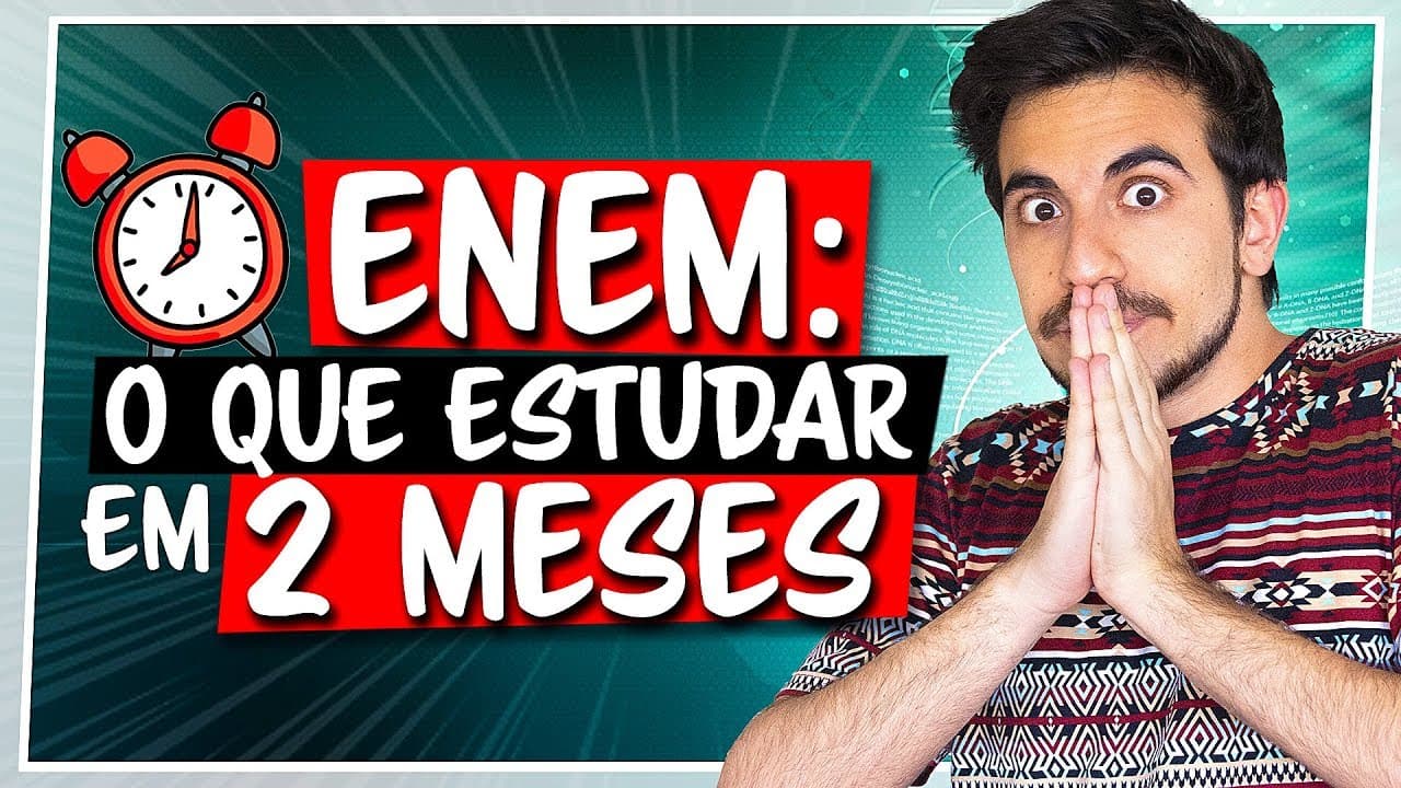 Thumbnail: SÓ 2 MESES ATÉ O ENEM! O que devo estudar agora??
