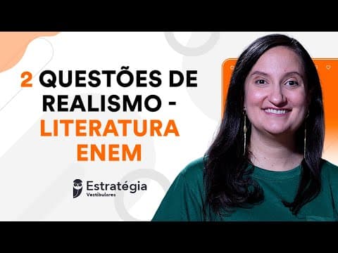 Thumbnail da aula: QUESTÕES ENEM 2024 - Revisão de Literatura - Realismo