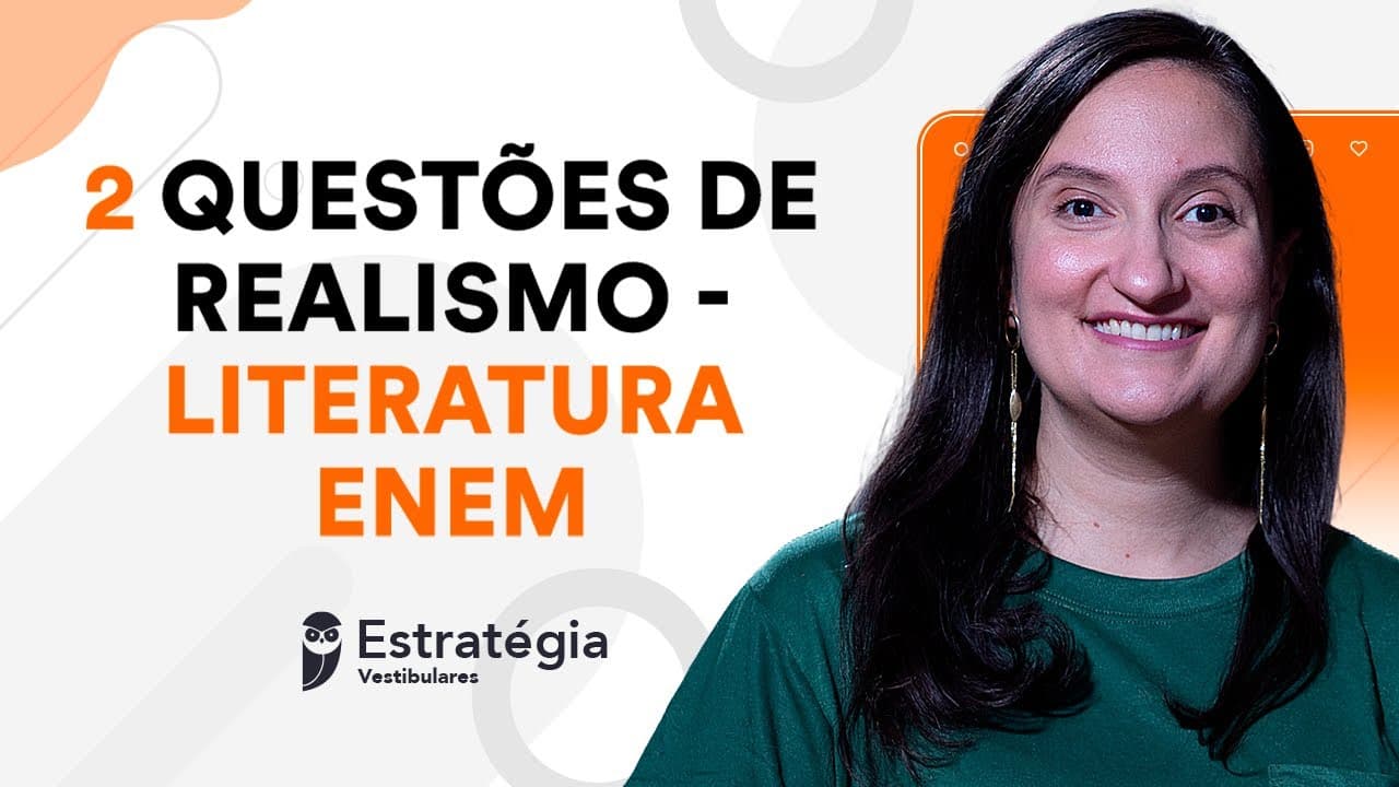 Thumbnail: QUESTÕES ENEM 2024 - Revisão de Literatura - Realismo
