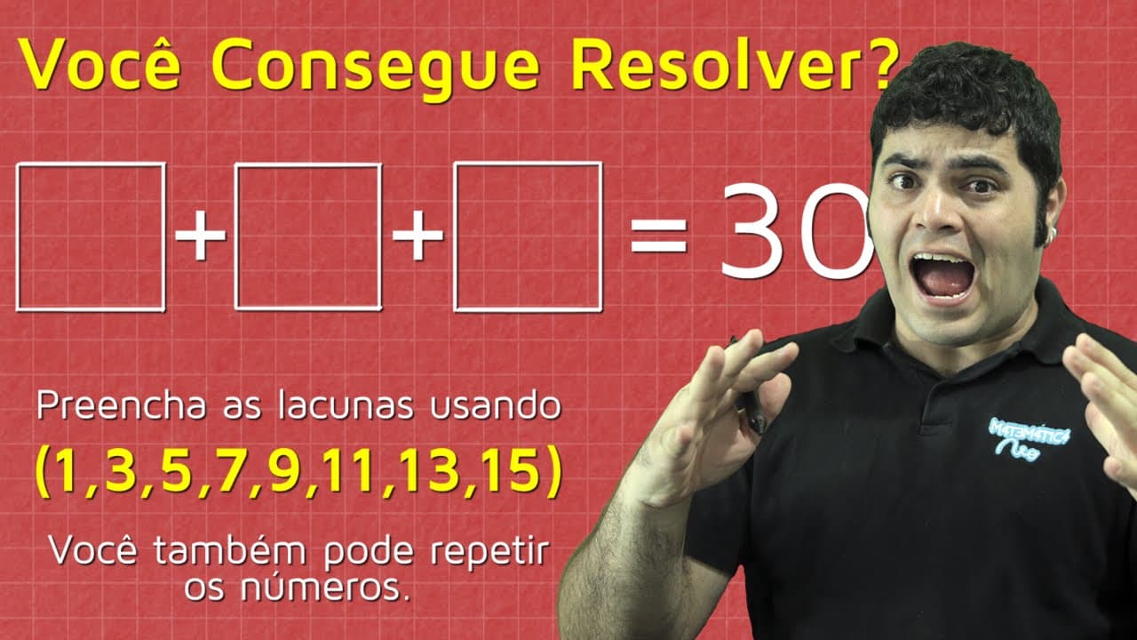 Thumbnail: DESAFIO DE RACIOCÍNIO LÓGICO - Você Consegue Resolver? (Can You Solve This?) | Matemática Rio