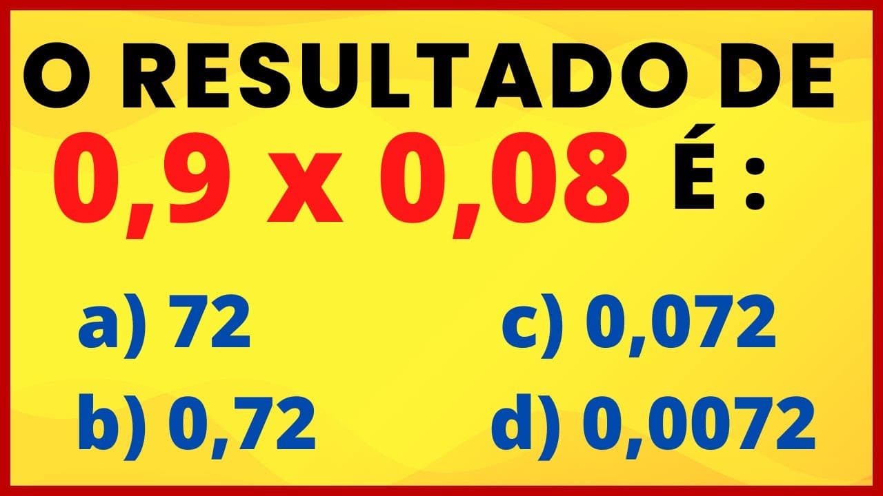 Thumbnail: MULTIPLICAÇÃO COM NÚMEROS DECIMAIS!!!