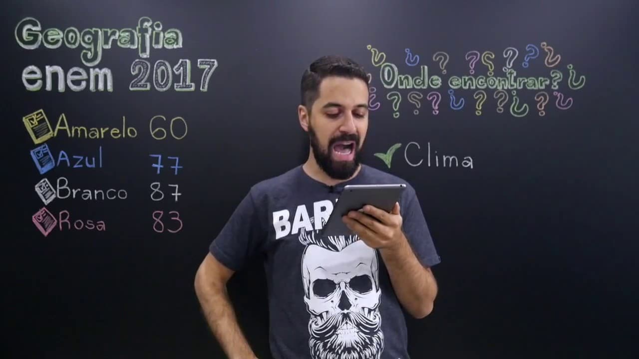 Thumbnail: ENEM 2017 - Questão 60 de Geografia (Caderno Amarelo)