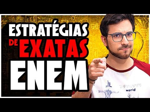 Thumbnail da aula: ESTRATÉGIAS PARA O ENEM DE EXATAS!! Tudo em 1 só vídeo :)