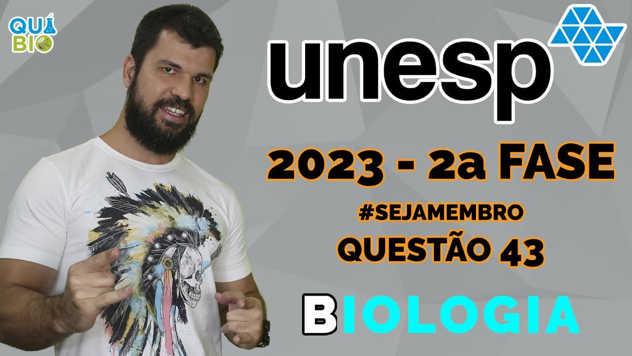 Thumbnail: UNESP 2023 -2a Fase - Questão 43 - O aparecimento da linha T que indica resultado positivo é consequ