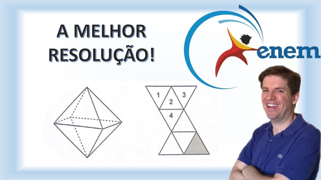 Thumbnail: Num octaedro regular, duas faces são consideradas opostas quando não tem nem arestas