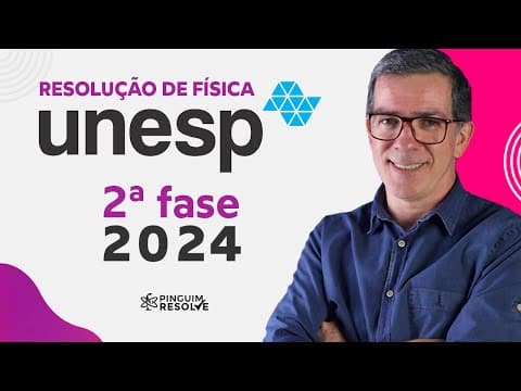 Thumbnail da aula: UNESP 2024 segunda fase RESOLUÇÃO de Física🐧  Professor Pinguim