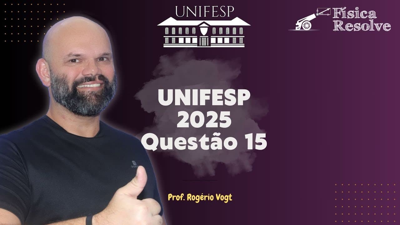 Thumbnail: UNIFESP 2025 - Questão 15