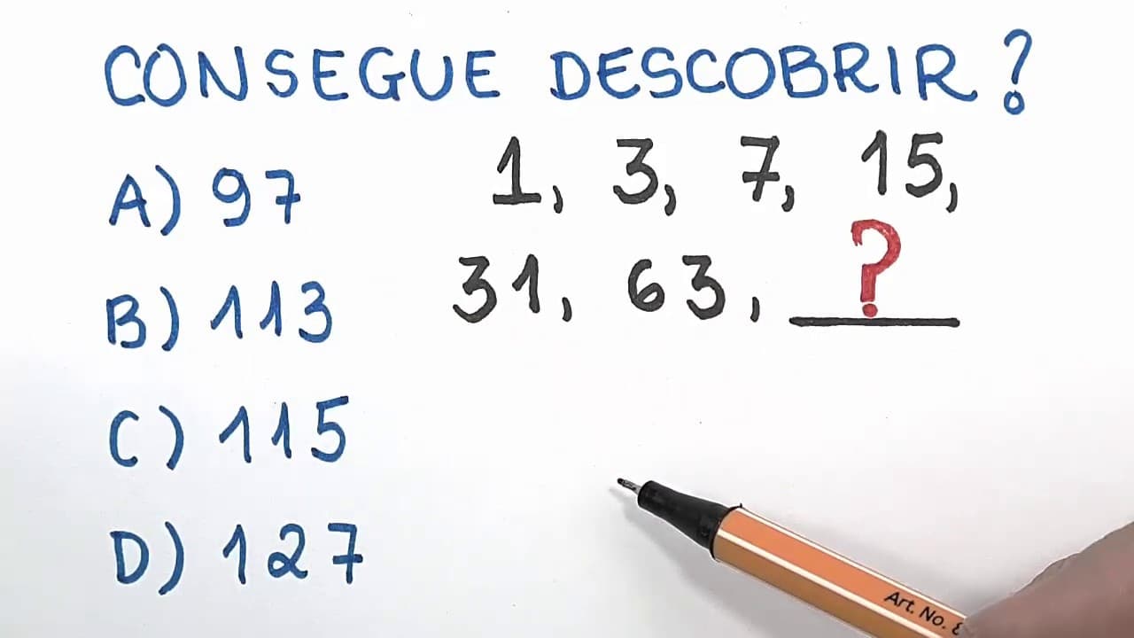 Thumbnail: 🔥 HELP MATEMÁTICA BÁSICA - Desafios - Sequência Lógica #31 🔥
