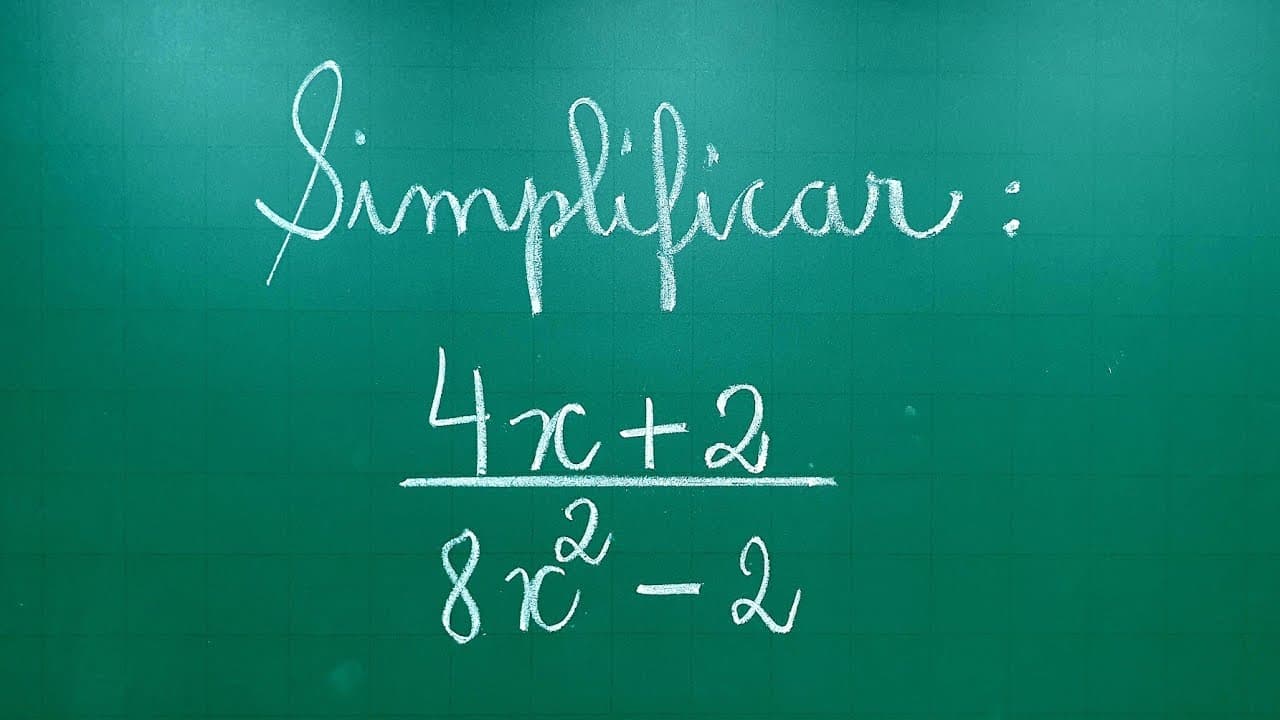 Thumbnail: SIMPLIFICAÇÃO DE FRAÇÃO ALGÉBRICA - FRAÇÕES ALGÉBRICAS - Professora Angela Matemática