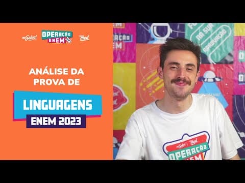 Thumbnail da aula: Comentando a PROVA DE LINGUAGENS | ENEM 2023 | Me Salva! ENEM