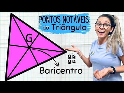 Thumbnail da aula: BARICENTRO | CEVIANAS E PONTOS  NOTÁVEIS DO TRIÂNGULO |