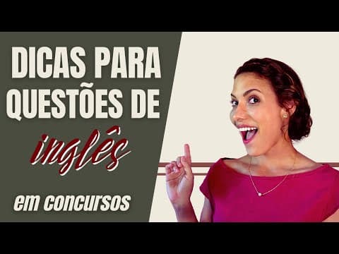 Thumbnail da aula: COMO ESTUDAR INGLÊS PARA PROVAS DE CONCURSO- Minha estratégia de OURO!