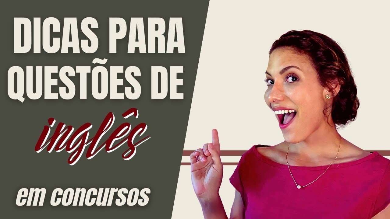 Thumbnail: COMO ESTUDAR INGLÊS PARA PROVAS DE CONCURSO- Minha estratégia de OURO!