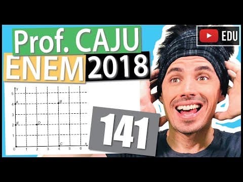 Thumbnail da aula: [ENEM 2018] 141 📓 GEOMETRIA ANALÍTICA Um jogo pedagógico utiliza-se de uma interface algébrico