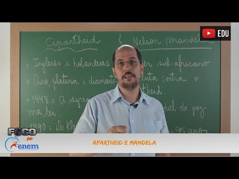 Thumbnail da aula: Videoaulas Poliedro | Enem | Apartheid e Mandela
