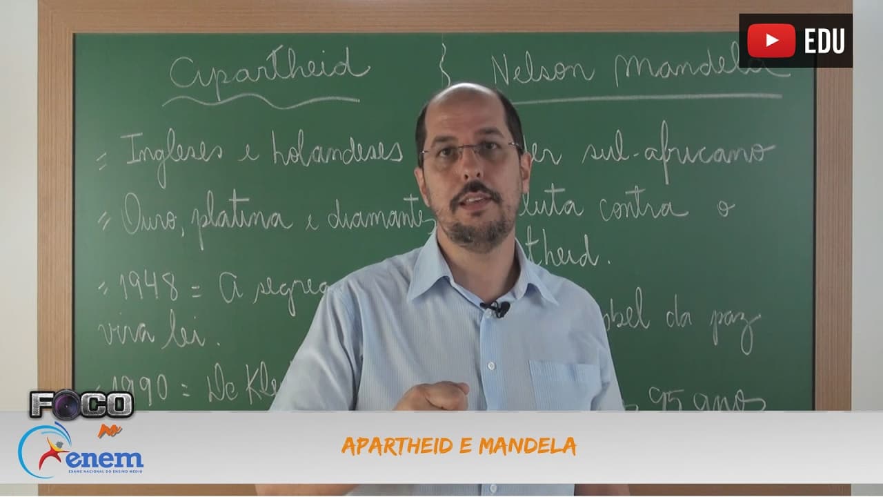 Thumbnail: Videoaulas Poliedro | Enem | Apartheid e Mandela