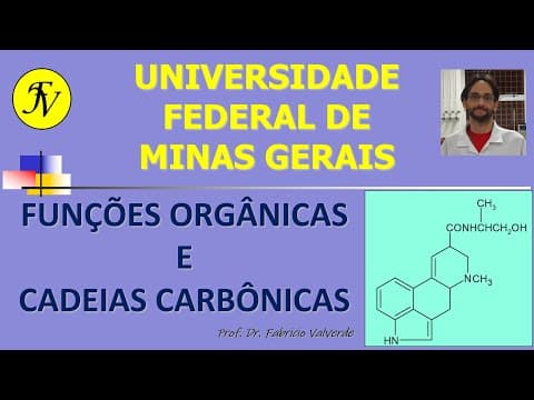 Thumbnail da aula: Questão UFMG - Passo-a-Passo - Funções orgânicas, Grupos funcionais e Cadeias carbônicas