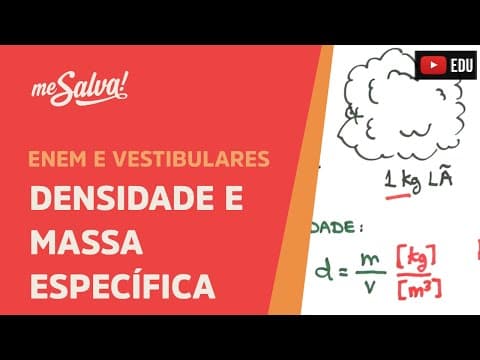 Thumbnail da aula: Me Salva! HID06 - Hidrostática - Densidade e Massa Específica