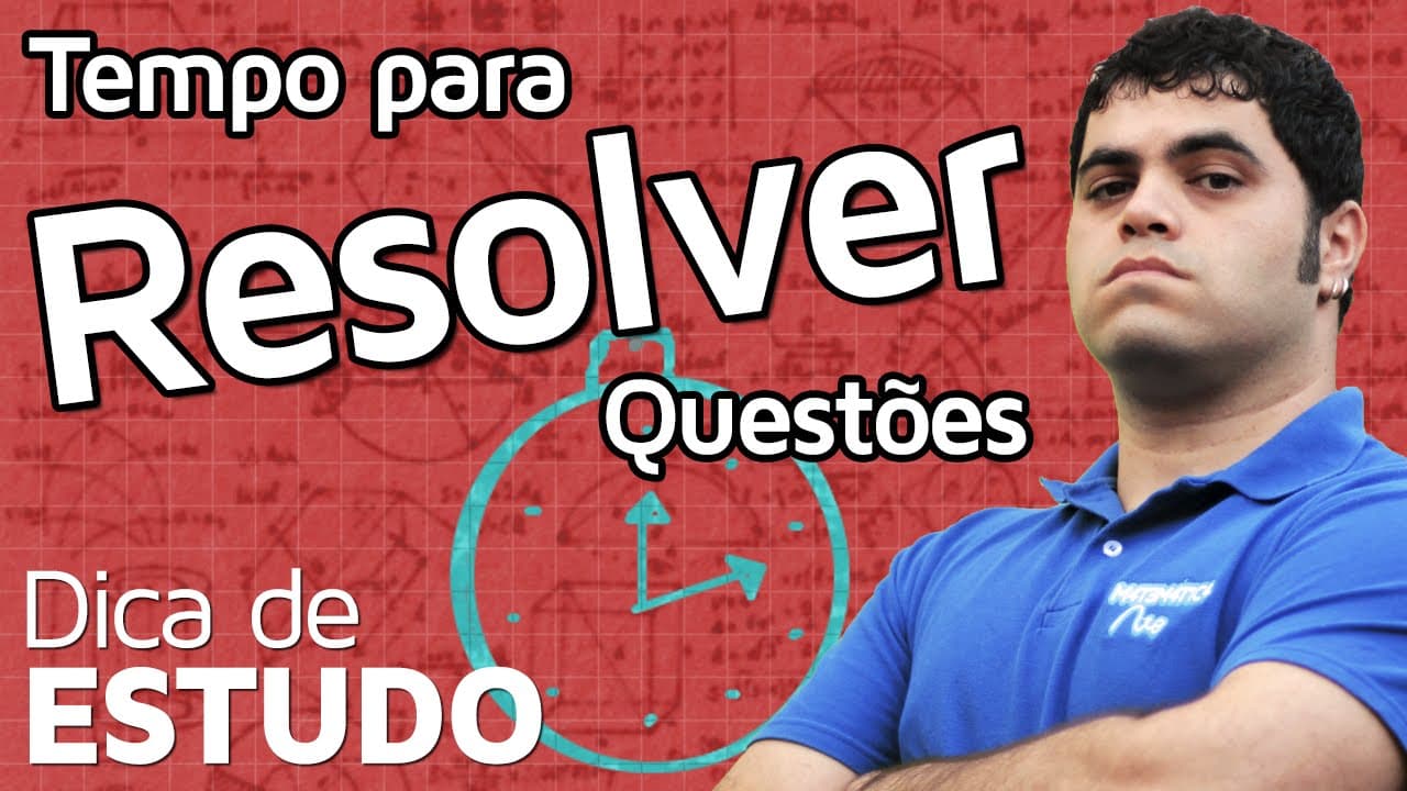 Thumbnail: Quanto Tempo para Responder as Questões do ENEM e Vestibulares? | Matemática Rio