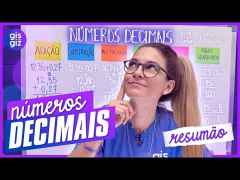 Thumbnail da aula: REVISE AS 6 OPERAÇÕES ESSENCIAIS COM NÚMEROS DECIMAIS