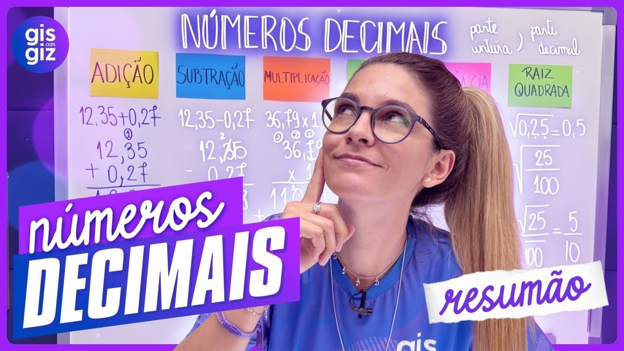 Thumbnail: REVISE AS 6 OPERAÇÕES ESSENCIAIS COM NÚMEROS DECIMAIS
