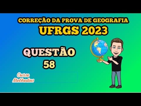 Thumbnail da aula: 58 de 2023 da prova de Geografia da UFRGS - A Avaliação de Impacto Ambientais AIA é um dos