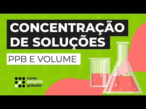 Thumbnail da aula: CONCENTRAÇÃO DE SOLUÇÕES | PPB E VOLUME | Larissa Campos
