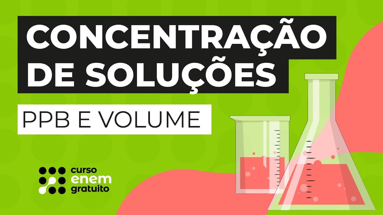 Thumbnail: CONCENTRAÇÃO DE SOLUÇÕES | PPB E VOLUME | Larissa Campos