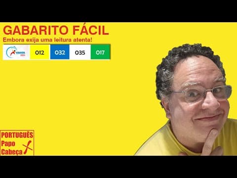 Thumbnail da aula: Questões do ENEM CLXXI- Aula 765