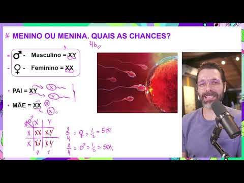 Thumbnail da aula: MENINO ou MENINA?👶 Descubra as Chances! Genética do sexo do bebê.🧬