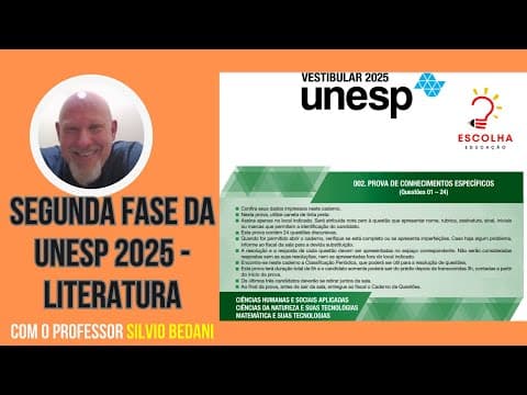 Thumbnail da aula: Correção UNESP 2025 - 2ª fase - Língua Portuguesa