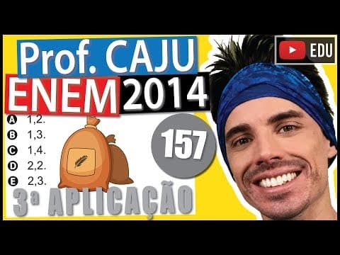 Thumbnail da aula: [ENEM 2014 3Ap] 157 📓 PORCENTAGEM Em 2010, o mundo produziu uma quantidade de alimentos adequada